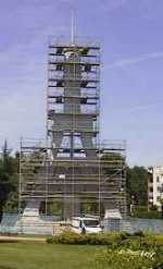 Le pilon en travaux juin 98